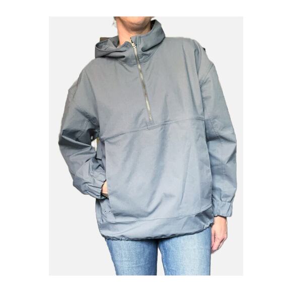 Lululemon Men’s Twill Half Zip Anorak Hooded Pullover Jacket Blue Small - Picture 1 of 8